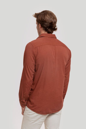 CAMISA LAVADA TEJA SKU 0.29224