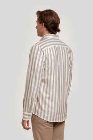 CAMISA RAYA ANCHA OXFORD GRIS SKU 0.29225