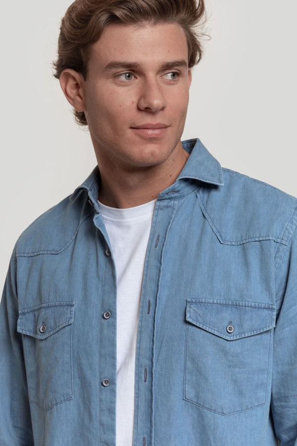CAMISA TEJANA CON BOLSILLOS SKU 0.29227