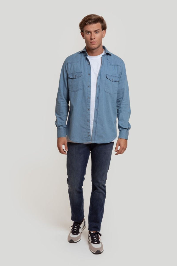 CAMISA TEJANA CON BOLSILLOS SKU 0.29227