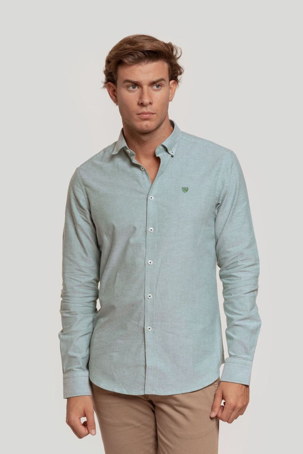 CAMISA OXFORD VERDE SKU 0.29240