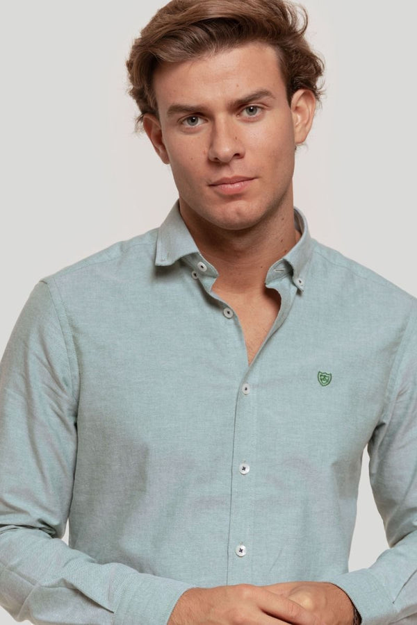 CAMISA OXFORD VERDE SKU 0.29240