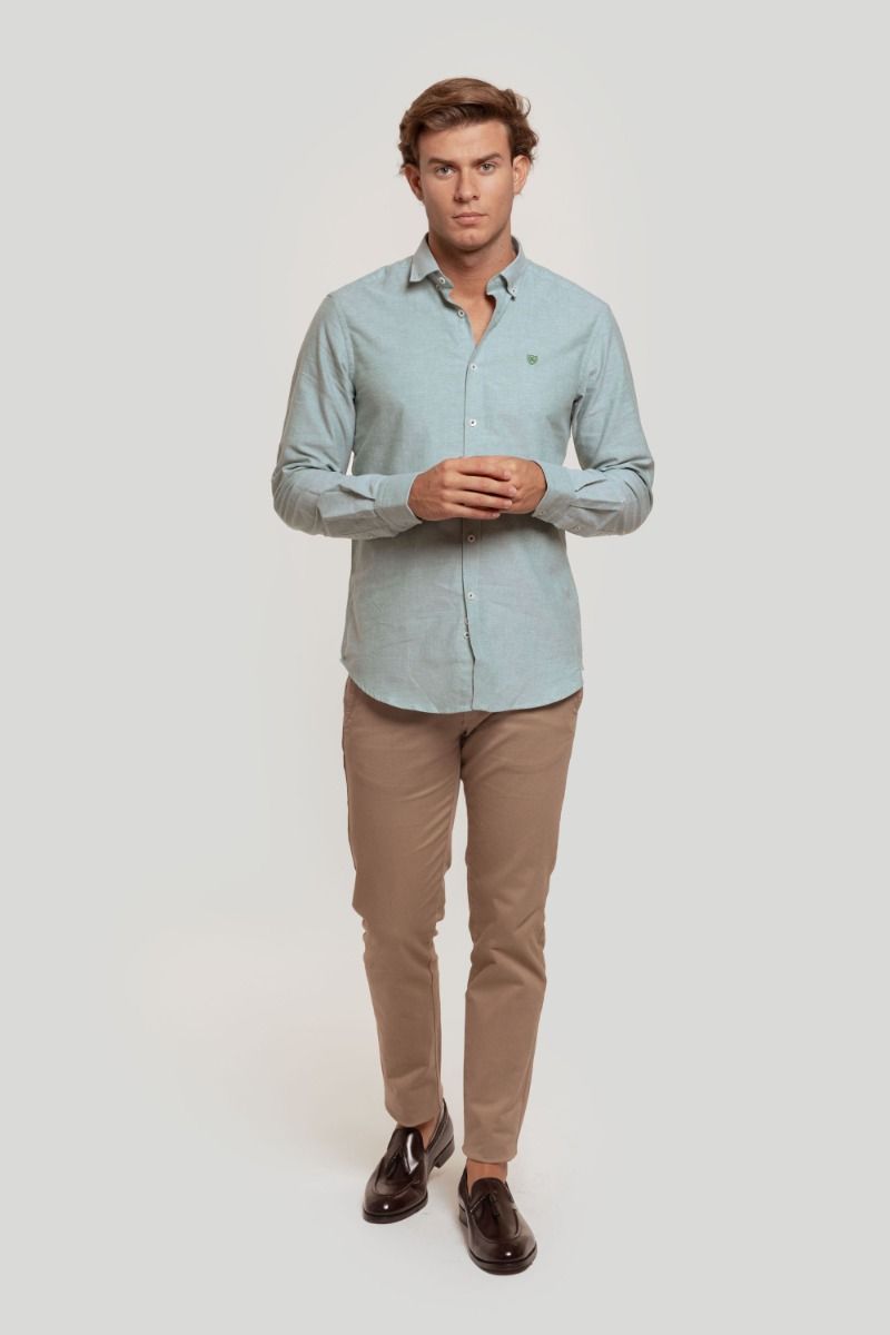 CAMISA OXFORD VERDE SKU 0.29240