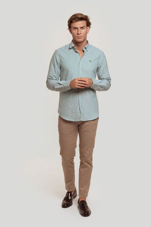 CAMISA OXFORD VERDE SKU 0.29240