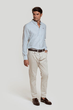 CAMISA RAYA FINA VERDE SKU 0.29434