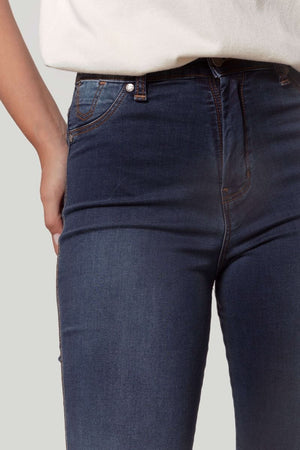 PANTALON TIRO ALTO SKINNY AZUL SKU 0.29435