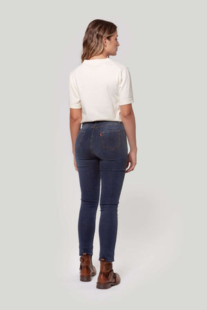 PANTALON TIRO ALTO SKINNY AZUL SKU 0.29435