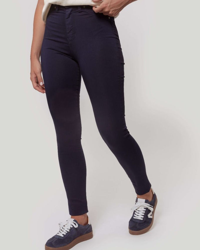 PANTALON TIRO ALTO SKINNY MARINO AZUL SKU 0.29437
