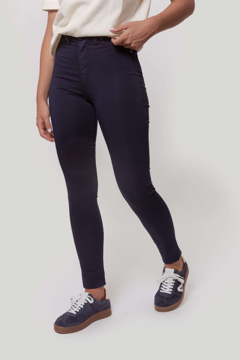 PANTALON TIRO ALTO SKINNY MARINO AZUL SKU 0.29437