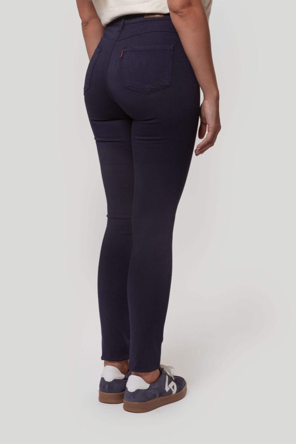 PANTALON TIRO ALTO SKINNY MARINO AZUL SKU 0.29437