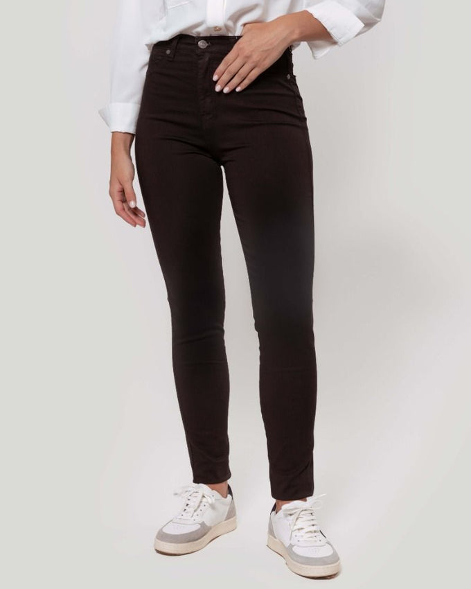 PANTALON TIRO ALTO SKINNY NEGRO SKU 0.29437