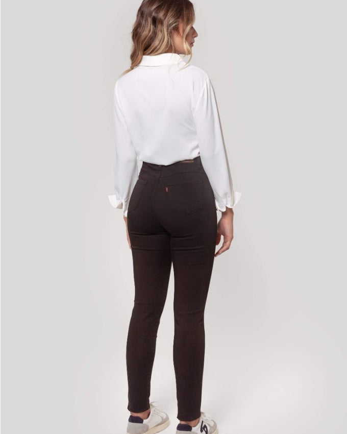 PANTALON TIRO ALTO SKINNY NEGRO SKU 0.29437