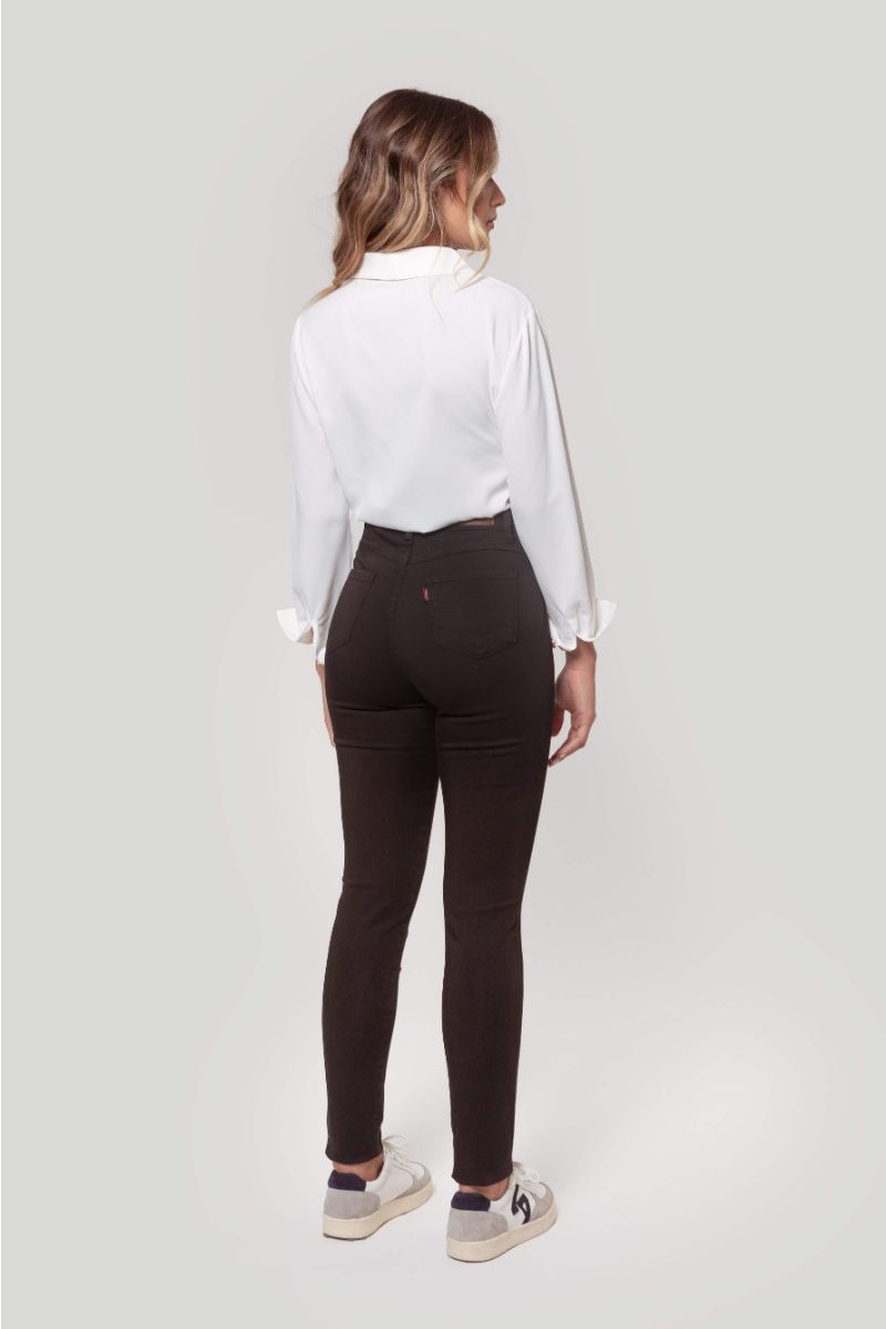CALÇA SKINNY CINTURA ALTA PRETA AZUL SKU 0.29437