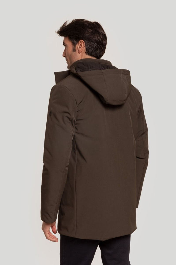 Parka Lavada Capucha Kaki SKU 0.29457