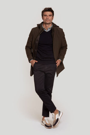 Parka Lavada Capucha Kaki SKU 0.29457