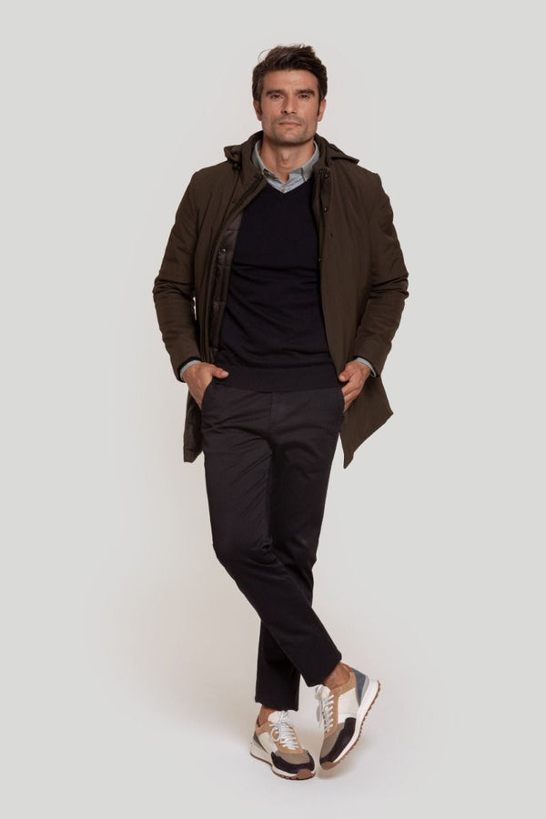 Parka Lavada Capucha Kaki SKU 0.29457