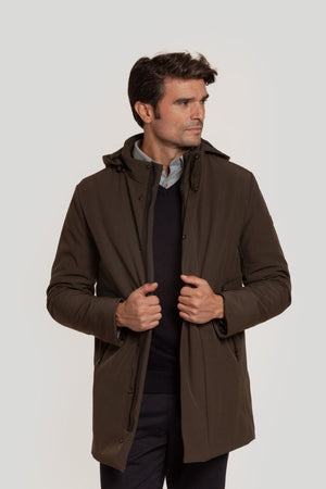 Parka Lavada Capucha Kaki SKU 0.29457