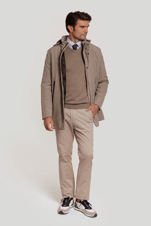 PARKA DE NAILON GRIS