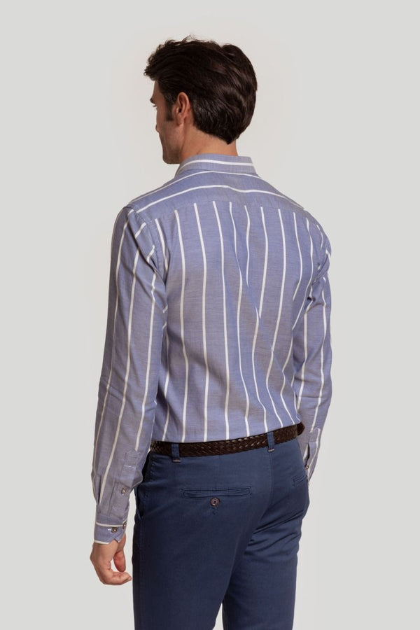 CAMISA RAYA ANCHA CELESTE SKU 0.29459