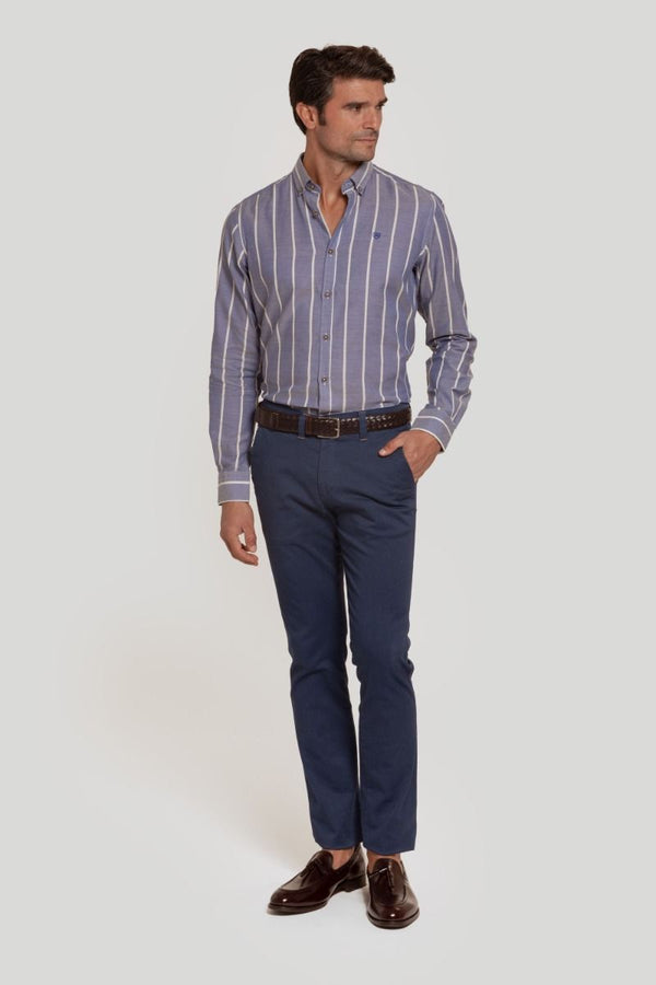 CAMISA RAYA ANCHA CELESTE SKU 0.29459