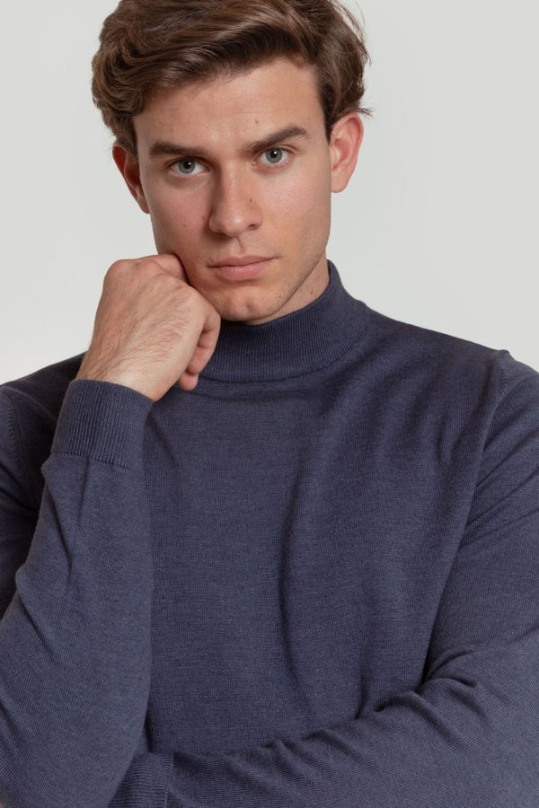 JERSEY CUELLO ALTO AZUL NOCHE SKU  0.29465