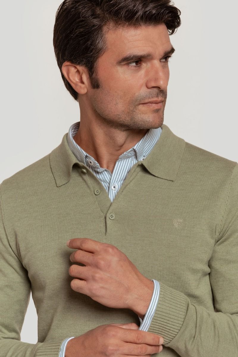 JERSEY CUELLO POLO VERDE SKU 0.29466