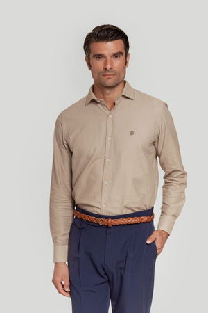 CAMISA MINI ESTRUCTURA BEIG SKU 0.29490