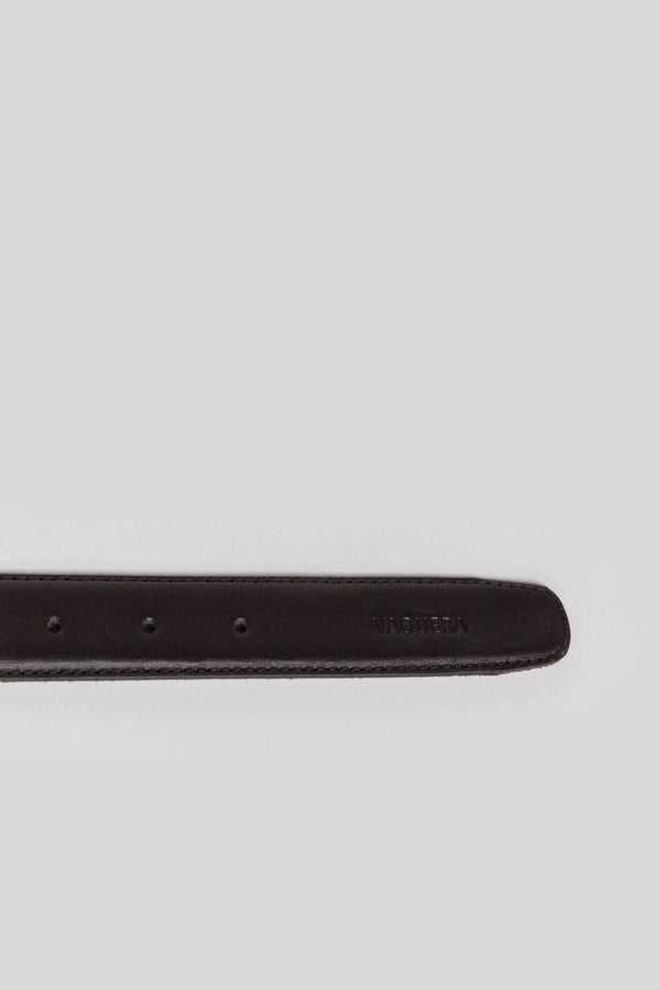 CINTO ESTREITO DE COURO PRETO