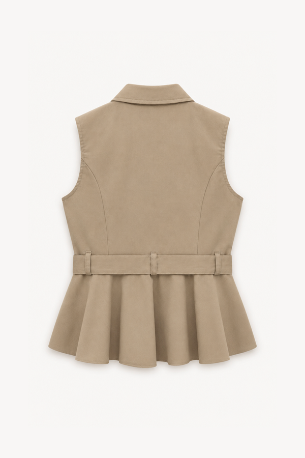 Chaleco Peplum Cinturón SKU 0.34250