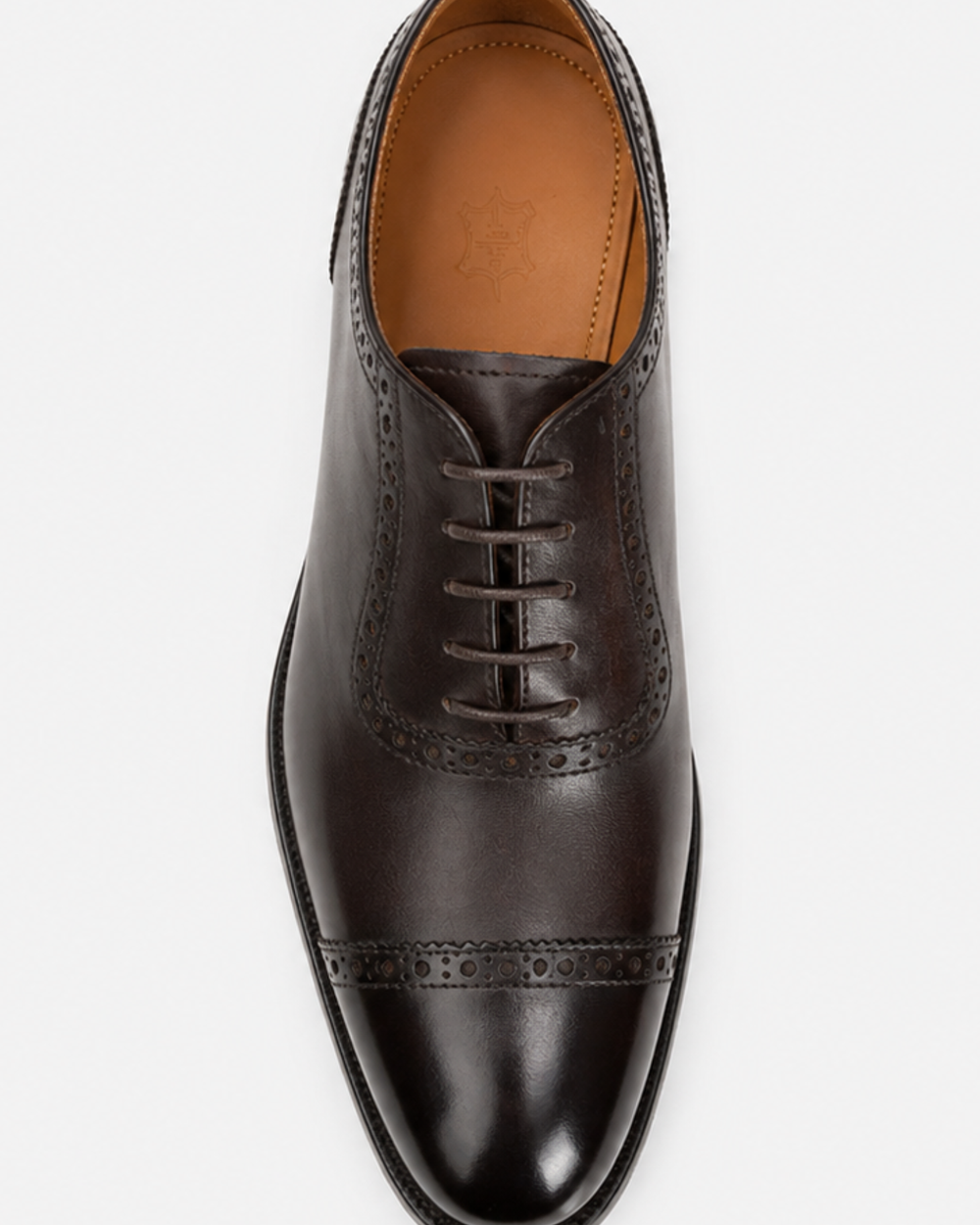 Zapato Oxford Perforado Marrón SKU 0.34843