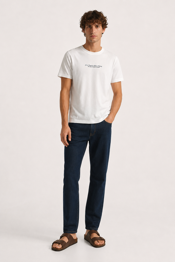 Camiseta Horse Raicing Blanca SKU 0.34537