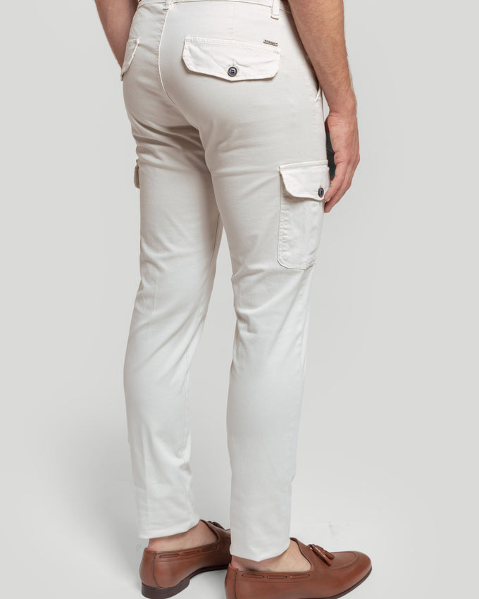 Pantalon cargo chino couleur sable, référence 0.24297