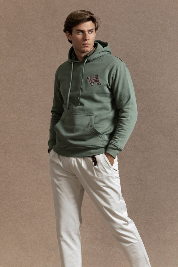 Sudadera VA Etnica Gorro Verde Hoja - Raíces SKU 0.30460