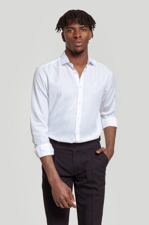 Camisa Algodón Soft Fit Blanco SKU 0.31145