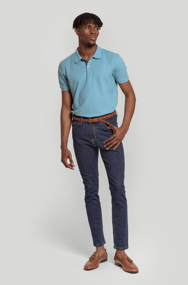 Polo Pique Celeste SKU 0.31139