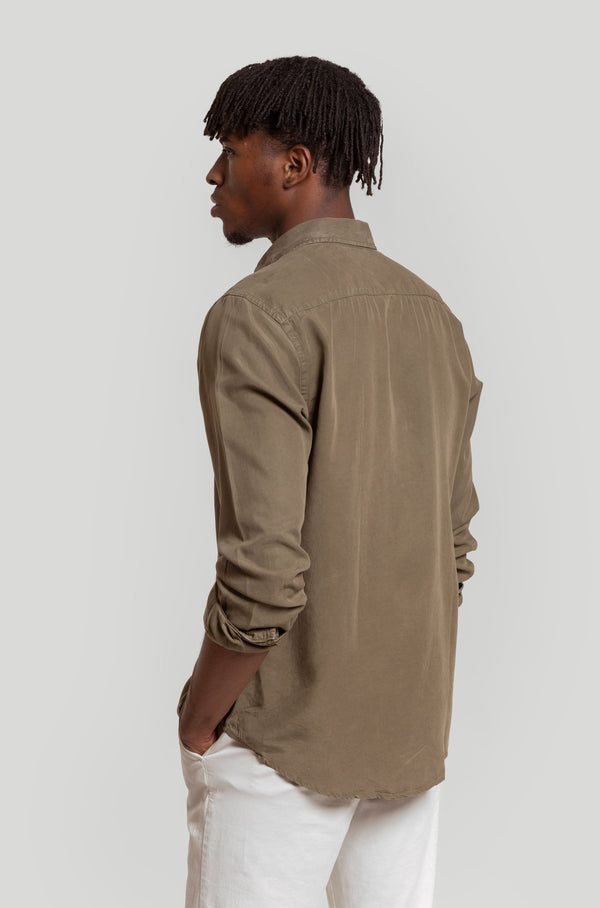 Camisa Algodón Soft Fit Kaki SKU 0.31145