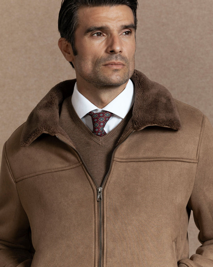 Cazadora Bomber Cuello de Borrego SKU 0.32455