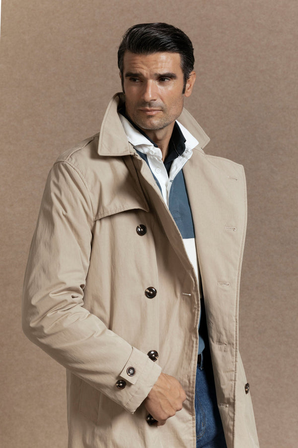 Gabardina Botones Hueso SKU 0.32449