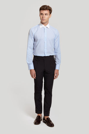 Camisa Raya Celeste Cuello Blanco SKU 0.24307