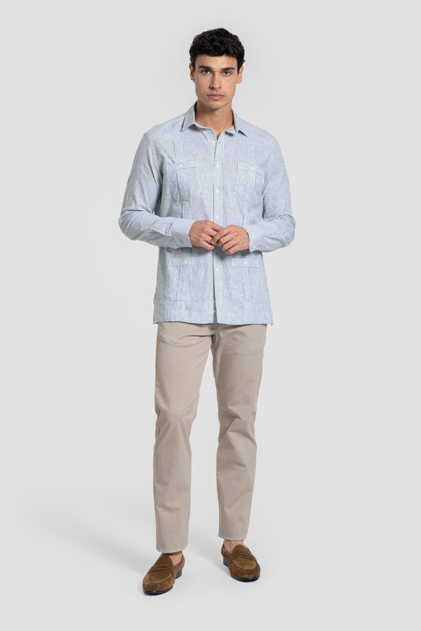 Chemise guayabera kaki Référence 0.33797