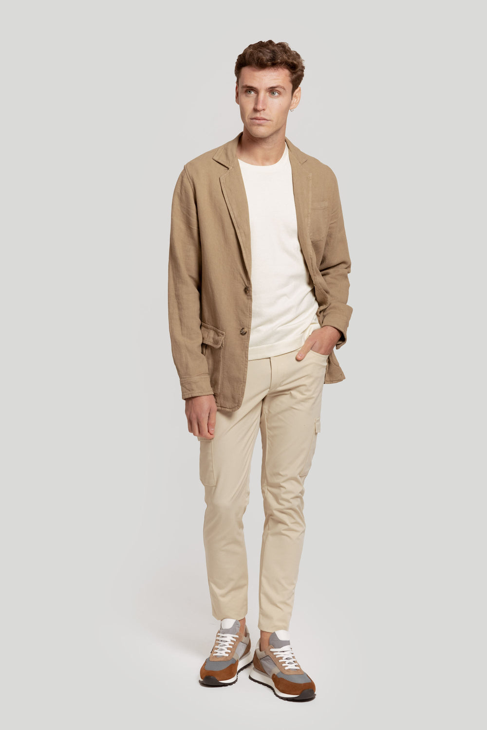 Americana Sport Algodon Lino Camel SKU 0.30293