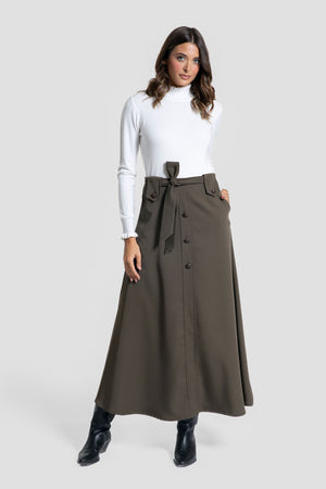 Falda Rociera Kaki SKU 0.31147