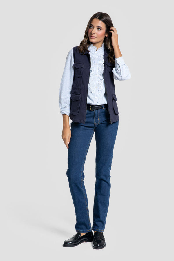 Chaleco Huelva Sra marino SKU 0.32253