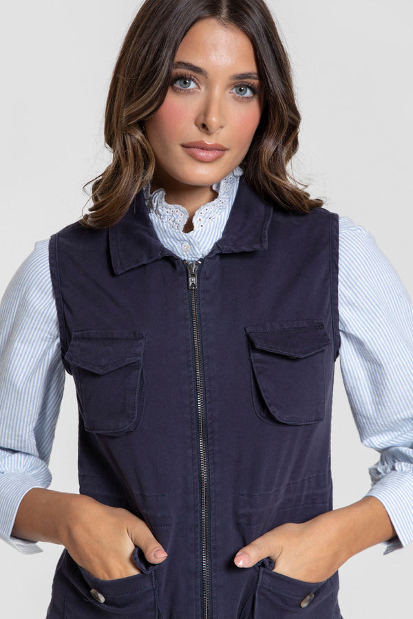 Chaleco Huelva Sra marino SKU 0.32253