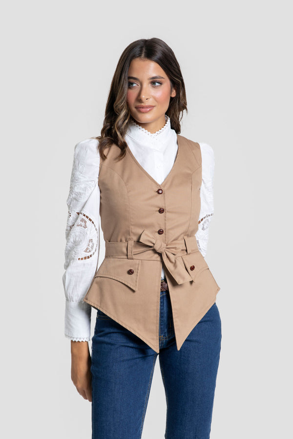 CHALECO ROMERIA CAMEL SKU 0.24421