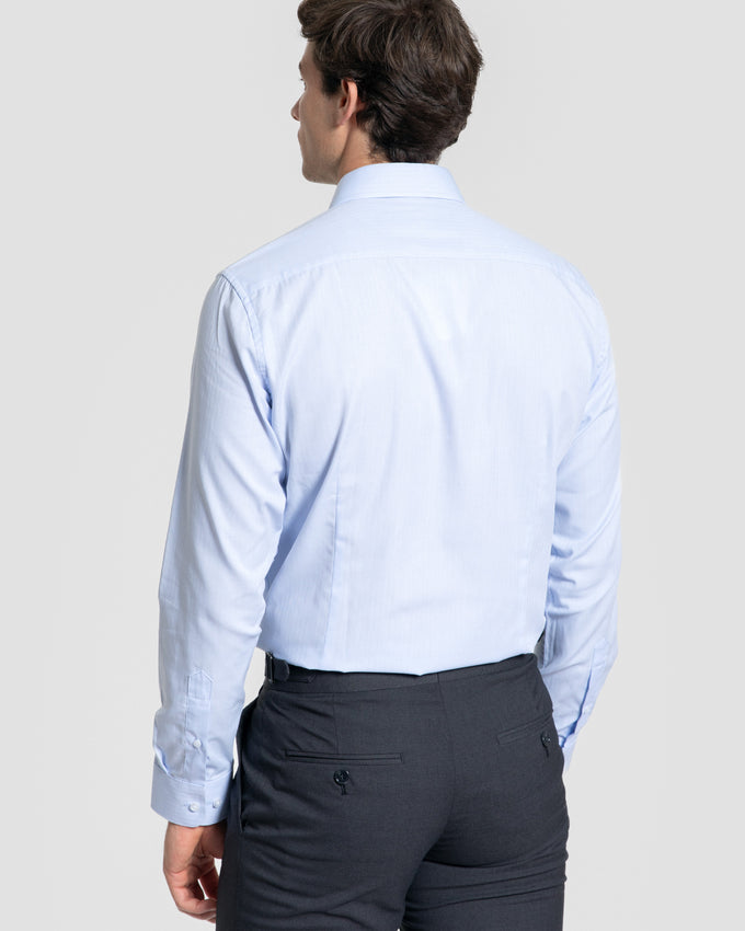 Camisa Vestir Espiga Celeste SKU 0.34055