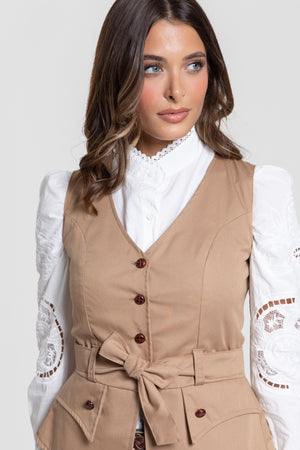 CHALECO ROMERIA CAMEL SKU 0.24421