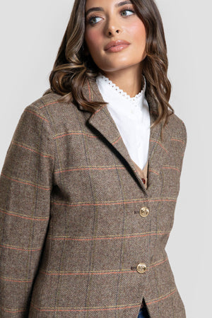 Chaqueta Tweed Señora  MARRON SKU 0.32443