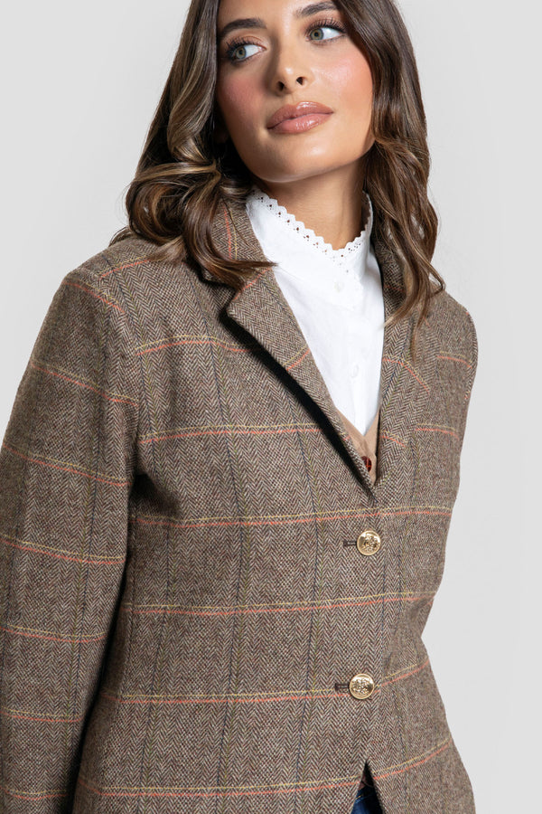 Chaqueta Tweed Señora  MARRON SKU 0.32443