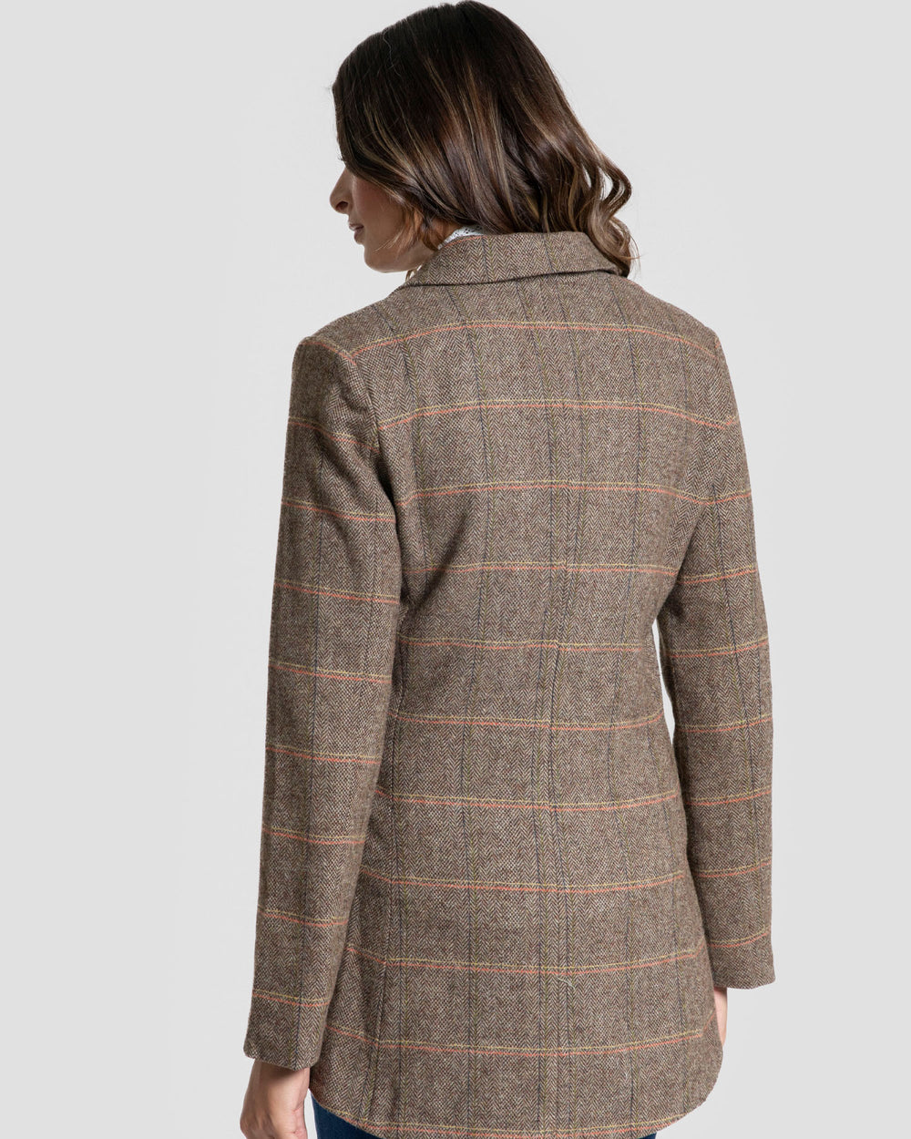 Chaqueta Tweed Señora  MARRON SKU 0.32443